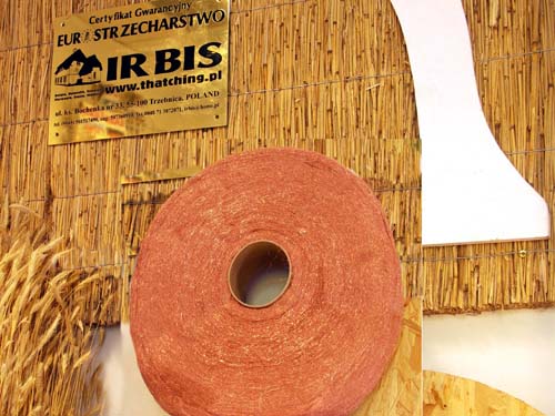 Irbis Thatching - a copper fiber to protect the thatch from the development of moss
