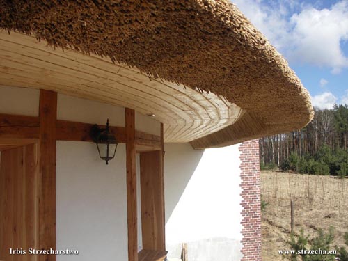 soffits on a thatched roof in the shape of a cone - Irbis